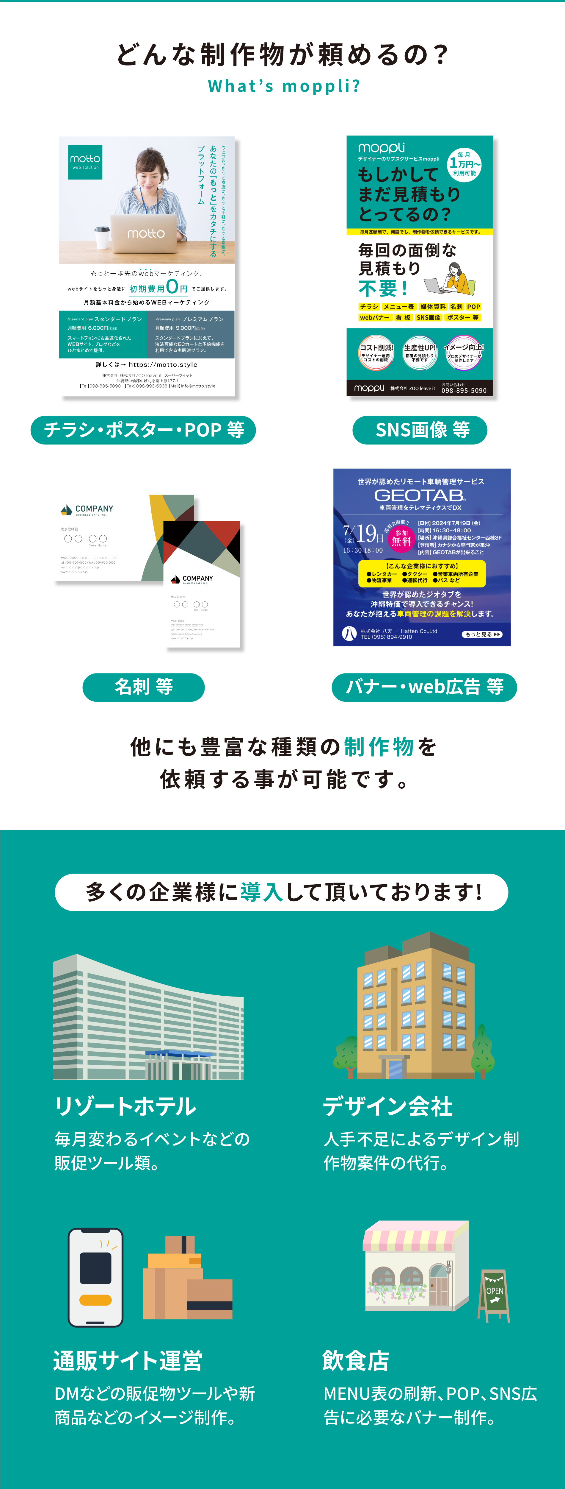 モップリで実現される3つのポイント。１　ブランドイメージの向上、２　クリエイティブワークのコストダウン、３　クォリティとスピード感のアップ、です。